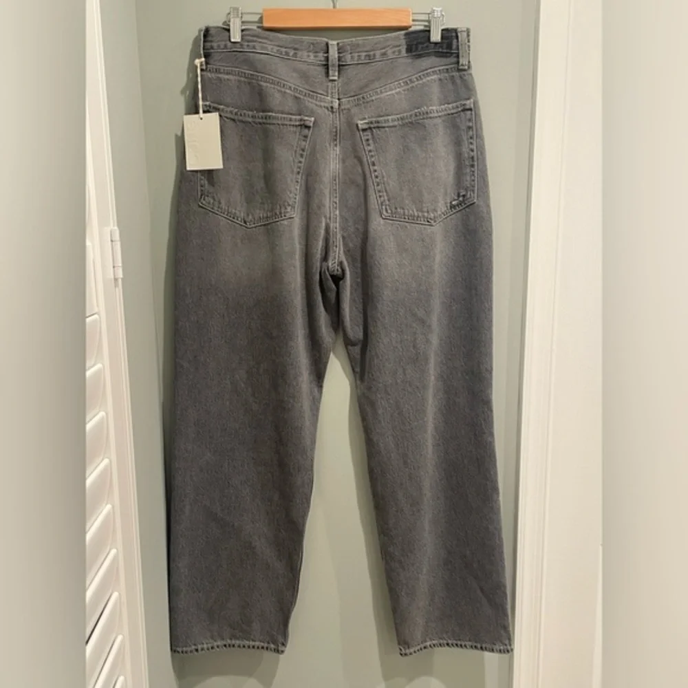 Etica Tyler Vintage Straight Grey High Waist Distressed Jeans Size 31- NWT‎